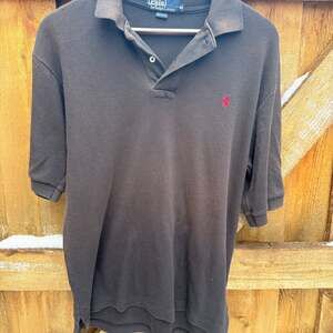 Polo Ralph Lauren Men's Classic Fit Pique Polo Brown Red Pony Made in USA